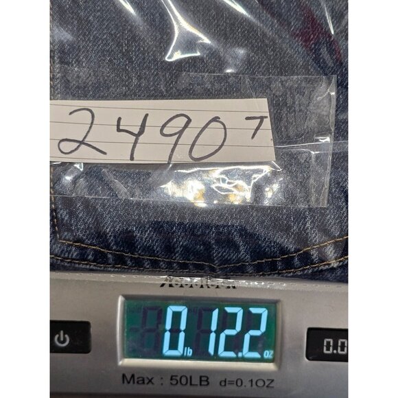 Everlane Womens Blue Denim The Rigid Way High‎ Shorts Fringe Hem Button Fly 26 - Picture 8 of 8